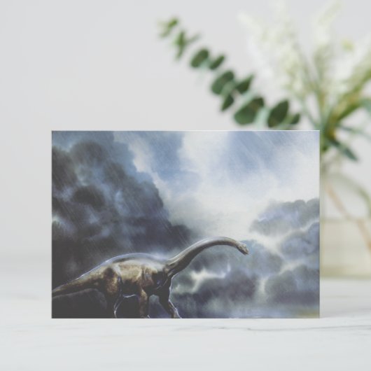  dinosaurussen, Barapasaurus met Storm wolken (Staand voorkant)