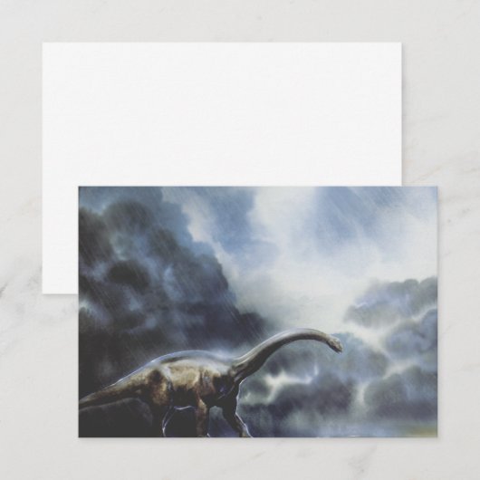  dinosaurussen, Barapasaurus met Storm wolken (Voorkant / Achterkant)