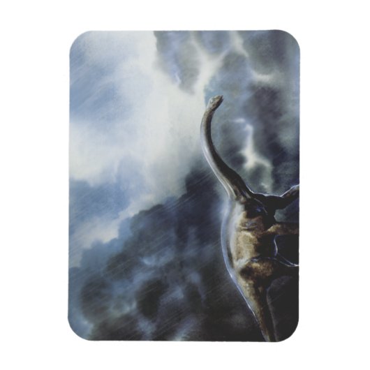  dinosaurussen, Barapasaurus met Storm wolken Magneet (Verticaal)