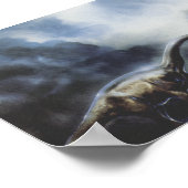  dinosaurussen, Barapasaurus met Storm wolken Poster (Hoek)