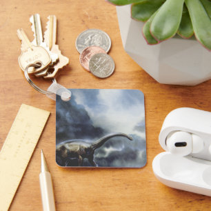  dinosaurussen, Barapasaurus met Storm wolken Sleutelhanger