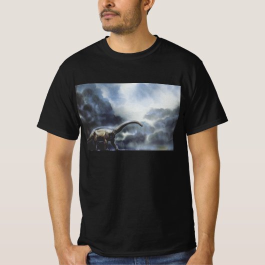  dinosaurussen, Barapasaurus met Storm wolken T-shirt (Voorkant)