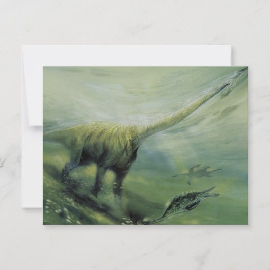  dinosaurussen, Brachiosaurus Birthday Party Kaart (Voorkant)