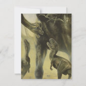  dinosaurussen, Brachiosaurus Birthday Party Kaart (Voorkant)