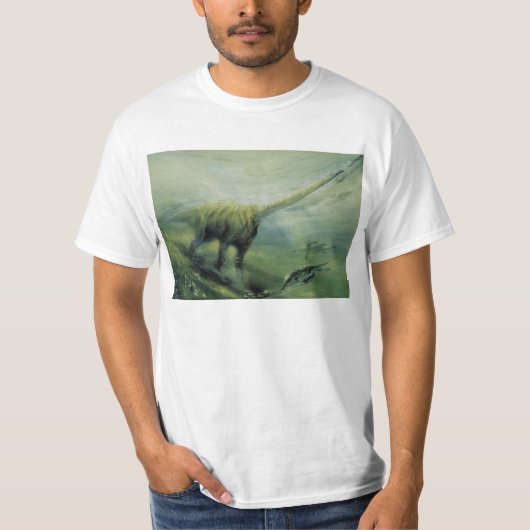  dinosaurussen, Brachiosaurus die zwemmen in de oc T-shirt (Voorkant)