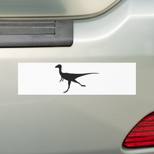 dinosaurussen bumpersticker (Op auto)