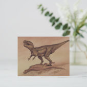 dinosaurussen, Carnivore Giganotosaurus Briefkaart (Staand voorkant)