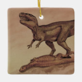  dinosaurussen, Carnivore Giganotosaurus Keramisch Ornament (Voorkant)