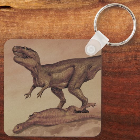  dinosaurussen, Carnivore Giganotosaurus Sleutelhanger (Achterkant)