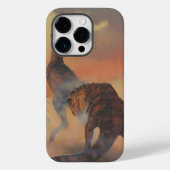  dinosaurussen, Carnotaurus Roaring in Oerwoud Case-Mate iPhone Case (Achterkant)