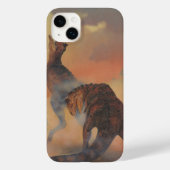  dinosaurussen, Carnotaurus Roaring in Oerwoud Case-Mate iPhone Case (Achterkant)