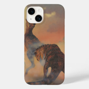  dinosaurussen, Carnotaurus Roaring in Oerwoud Case-Mate iPhone Case