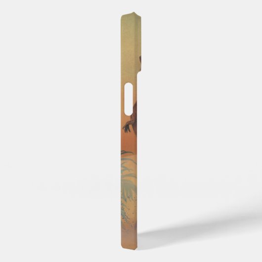  dinosaurussen, Carnotaurus Roaring in Oerwoud Case-Mate iPhone Case (Achterkant / Rechts)