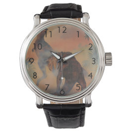  dinosaurussen, Carnotaurus Roaring in Oerwoud Horloge