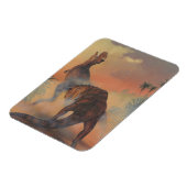  dinosaurussen, Carnotaurus Roaring in Oerwoud Magneet (Linkerzijde)