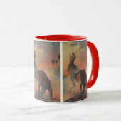  dinosaurussen, Carnotaurus Roaring in Oerwoud Mok (Voorkant rechts)