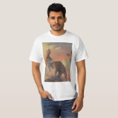 dinosaurussen, Carnotaurus Roaring in Oerwoud T-shirt (Voorkant volledig)
