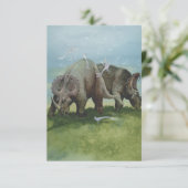 dinosaurussen, Centrosaurus Grazing in de weide (Staand voorkant)