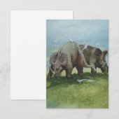 dinosaurussen, Centrosaurus Grazing in de weide (Voorkant / Achterkant)