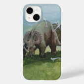  dinosaurussen, Centrosaurus Grazing in de weide Case-Mate iPhone Case (Achterkant)