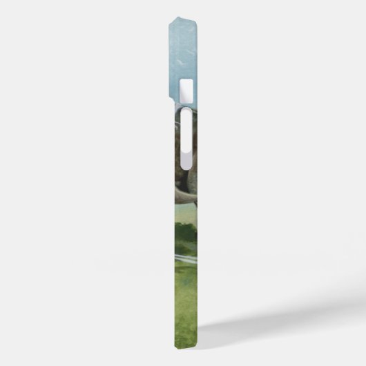  dinosaurussen, Centrosaurus Grazing in de weide Case-Mate iPhone Case (Achterkant / Links)