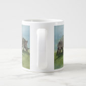 dinosaurussen, Centrosaurus Grazing in de weide Grote Koffiekop (Achterkant)