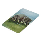 dinosaurussen, Centrosaurus Grazing in de weide Magneet (Linkerzijde)