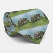 dinosaurussen, Centrosaurus Grazing in de weide Stropdas (Opgerold)