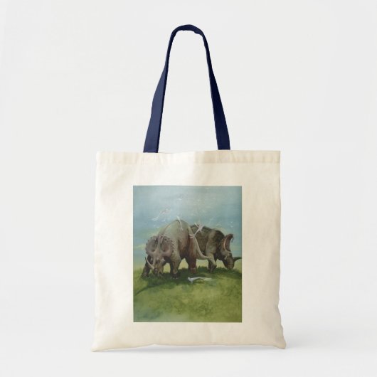  dinosaurussen, Centrosaurus Grazing in de weide Tote Bag (Voorkant)