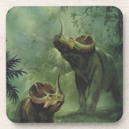  dinosaurussen, Centrosaurus in het Oerwoud Bier Onderzetter