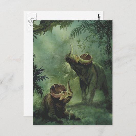 dinosaurussen, Centrosaurus in het Oerwoud Briefkaart (Voorkant / Achterkant)