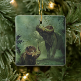  dinosaurussen, Centrosaurus in het Oerwoud Keramisch Ornament