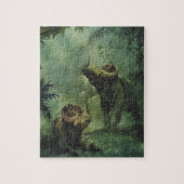 dinosaurussen, Centrosaurus in het Oerwoud Legpuzzel (Verticaal)