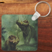 dinosaurussen, Centrosaurus in het Oerwoud Sleutelhanger (Achterkant)