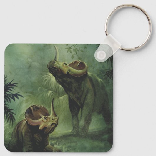 dinosaurussen, Centrosaurus in het Oerwoud Sleutelhanger (Achterkant)