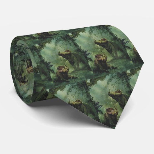  dinosaurussen, Centrosaurus in het Oerwoud Stropdas (Opgerold)