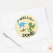 Dinosaurussen Classic Ronde Sticker (Envelop)