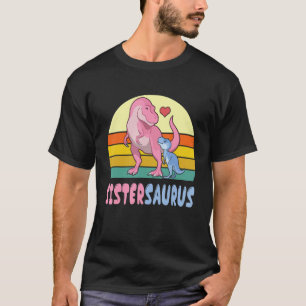 Dinosaurussen dansen samen blij voor me Broeder Si T-shirt