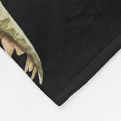 Dinosaurussen: De Jurassic Age Black Fleece Deken (Hoek)