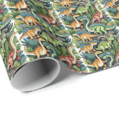 Dinosaurussen Design Wrapping Paper Cadeaupapier (Rol Hoek)