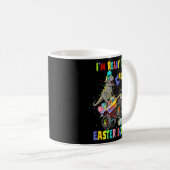 Dinosaurussen die ik klaar ben om paaseiemonster T Koffiemok (Voorkant rechts)