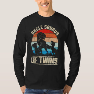 Dinosaurussen die samen een gelukkige tante oom Sa T-shirt
