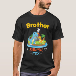 dinosaurussen die samen Happy Brother S dansen T-shirt
