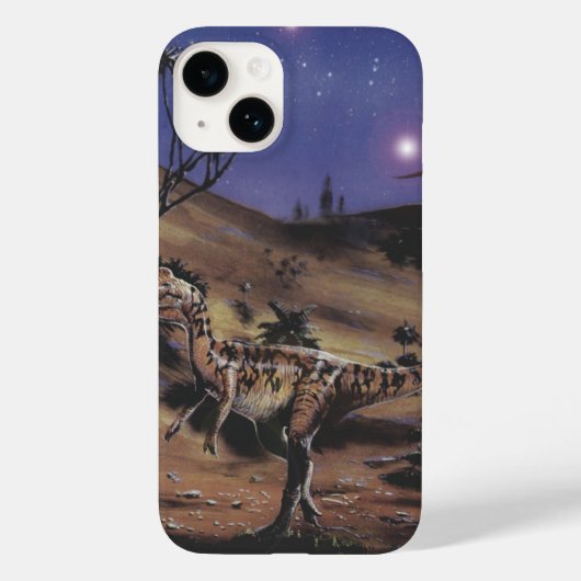  dinosaurussen, Dilophosaurus op een Sterrennacht Case-Mate iPhone Case (Achterkant)