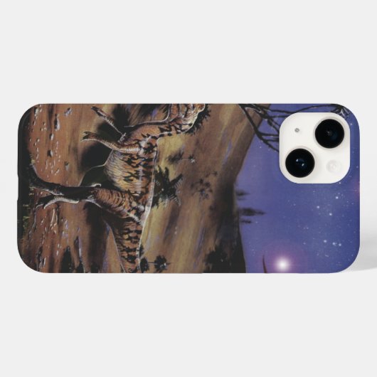  dinosaurussen, Dilophosaurus op een Sterrennacht Case-Mate iPhone Case (Achterkant (horizontaal))