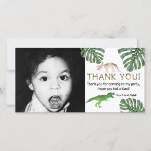 Dinosaurussen. Dinosaur Birthday Party Hartelijk d Bedankkaart