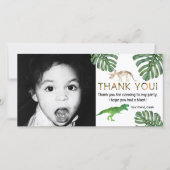 Dinosaurussen! Dinosaurus Verjaardagsfeest Bedankt (Voorkant)