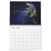 Dinosaurussen Donker Glanzende Hemel Mooie Muur Kalender (Mar 2026)