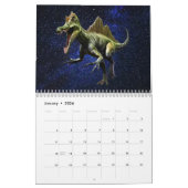 Dinosaurussen Donker Glanzende Hemel Mooie Muur Kalender (Jan 2026)