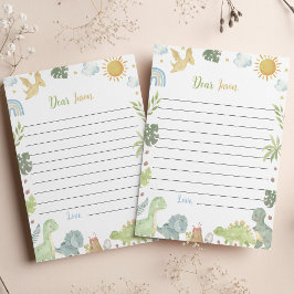 Dinosaurussen Drie Rex Time Capsule Note Bericht K Bedankkaart